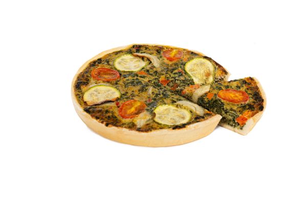 Quiche de huerta y queso gouda