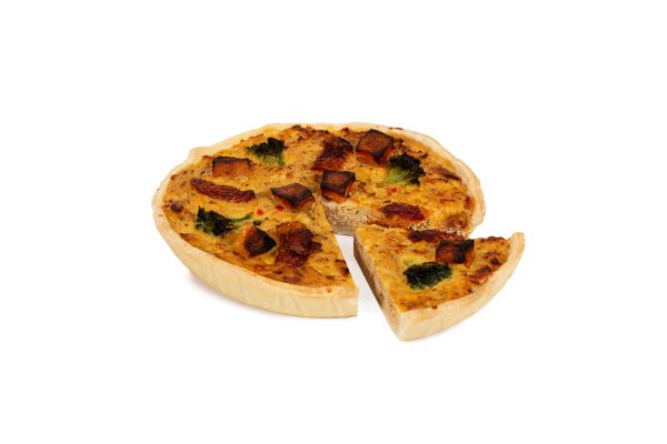 Quiche Lorraine de queso y panceta crocante